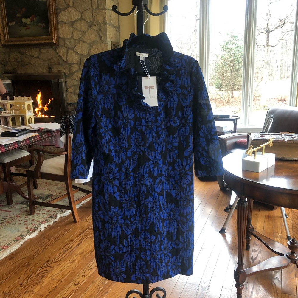 Tyler Boe Ruffled V-neck Dress NWT